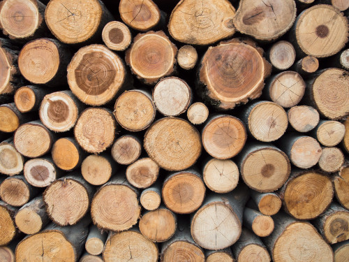 Wood logs background