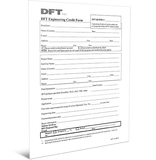 DFT Engineering Credit Form